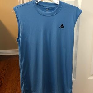 Mens blue climalite adidas tank top